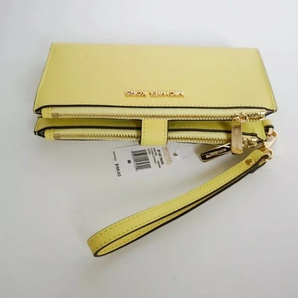 Michael Kors double zip wallet phone case wristlet - Picture 3 of 7